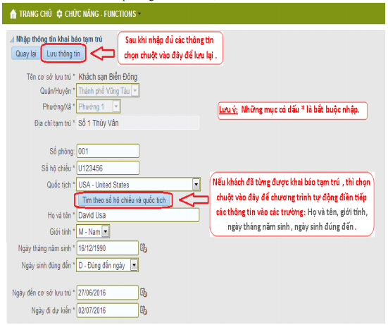 Instructions For Temporary Residence Registration For Foreigners